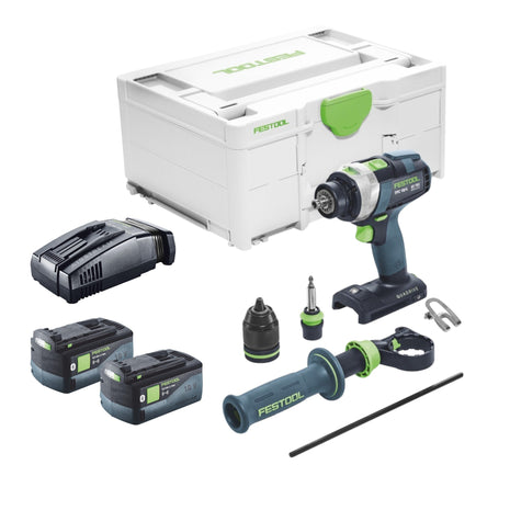 Festool TPC 18/4 I-Basic cordless impact drill 18 V 75 Nm + 2x rechargeable battery 5.0 Ah + quick charger + systainer