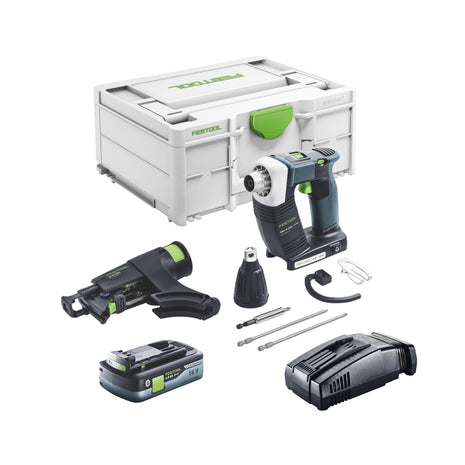 Festool DURADRIVE DWC 18-4500 Basic Visseuse de chantier sans fil 18 V 14 Nm Brushless + 1x batterie 4,0 Ah + kit de charge rapide + Systainer