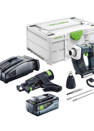 Festool DURADRIVE DWC 18-4500 Basic Visseuse de chantier sans fil 18 V 14 Nm Brushless + 1x batterie 8,0 Ah + kit de charge rapide + Systainer