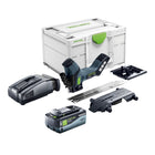 Festool ISC 240 EB-Basic Akku Dämmstoffsäge 18 V 240 mm + 1x Akku 8,0 Ah + Schnellladegerät + Systainer