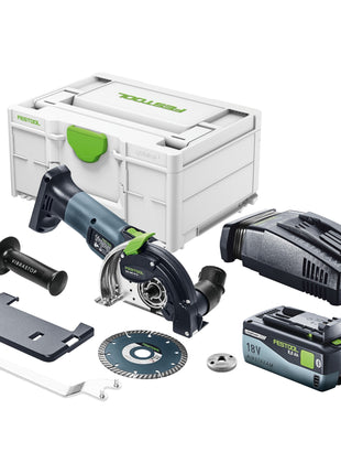 Festool DSC-AGC 18-125 FH EB-Basic Akku Freihandtrennsystem 18 V 125 mm Brushless + 1x Akku 8,0 Ah + Schnellladegerät + Systainer