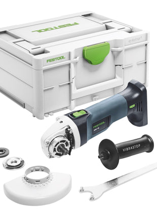 Festool AGC 18-125 EB-Basic Akku Winkelschleifer 18 V 125 mm Brushless + 1x Akku 5,0 Ah + Schnellladegerät + Systainer