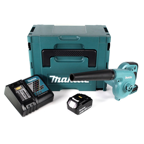 Makita DUB 182 RT1J 18 V Li-Ion Akku Gebläse im Makpac + 1 x 5,0 Ah Akku + Ladegerät - Toolbrothers