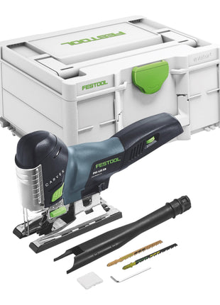 Festool CARVEX PSC 420 EB-Basic akumulatorowa wyrzynarka wahadłowa 18 V 120 mm bezszczotkowa + 2x akumulator 4,0 Ah + szybka ładowarka + Systainer