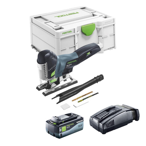 Festool CARVEX PSC 420 EB-Basic sierra de calar pendular a batería 18 V 120 mm sin escobillas + 1x batería 8,0 Ah + cargador rápido + systainer