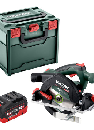 Metabo KS 18 LTX 57 BL Scie circulaire portative sans fil 18 V 57 mm + 1x batterie LiHD 8,0 Ah + Metabox - sans chargeur