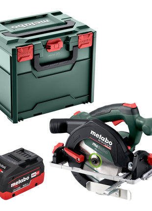 Metabo KS 18 LTX 57 BL Akku Handkreissäge 18 V 57 mm + 1x LiHD Akku 10,0 Ah + Metabox - ohne Ladegerät