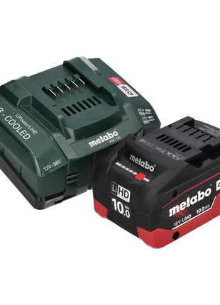 Metabo KS 18 LTX 57 BL Scie circulaire portative sans fil 18 V 57 mm + 1x batterie LiHD 10,0 Ah + chargeur + Metabox