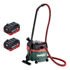 Metabo AS 36 18 L 20 PC aspirapolvere a batteria a secco/umido 36 V ( 2x 18 V ) 20 L + 2x batteria LiHD 5,5 Ah - senza caricabatterie