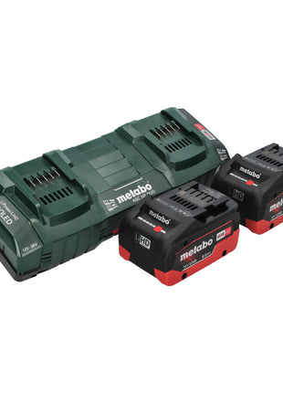 Metabo AS 36 18 L 20 PC Akku Nass Trocken Sauger 36 V ( 2x 18 V ) 20 L + 2x LiHD Akku 8,0 Ah + Doppelladegerät