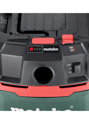 Metabo AS 36 18 L 20 PC bezprzewodowy odkurzacz do pracy na mokro/sucho 36 V ( 2x 18 V ) 20 L + 4x akumulator LiHD 8,0 Ah + podwójna ładowarka