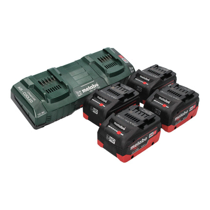 Metabo AS 36 18 L 20 PC aspirapolvere a batteria a secco/umido 36 V ( 2x 18 V ) 20 L + 4x batteria LiHD 8,0 Ah + doppio caricatore