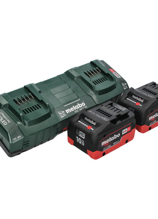 Metabo AS 36 18 L 20 PC Akku Nass Trocken Sauger 36 V ( 2x 18 V ) 20 L + 2x LiHD Akku 10,0 Ah + Doppelladegerät