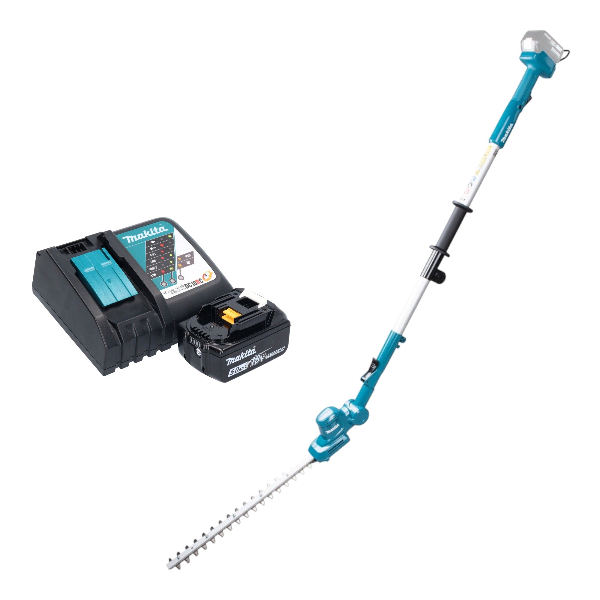 Makita DUN 461 WRT Akku Heckenschneider 18 V 46 cm 1x Akku 5 0 Ah Ladegeraet 0 - toolbrothers