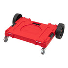 Plataforma de transporte Qbrick System ONE 2.0 Allterrain RED Ultra HD 750 x 542 x 223 mm 120 kg con ruedas metálicas giratorias y freno