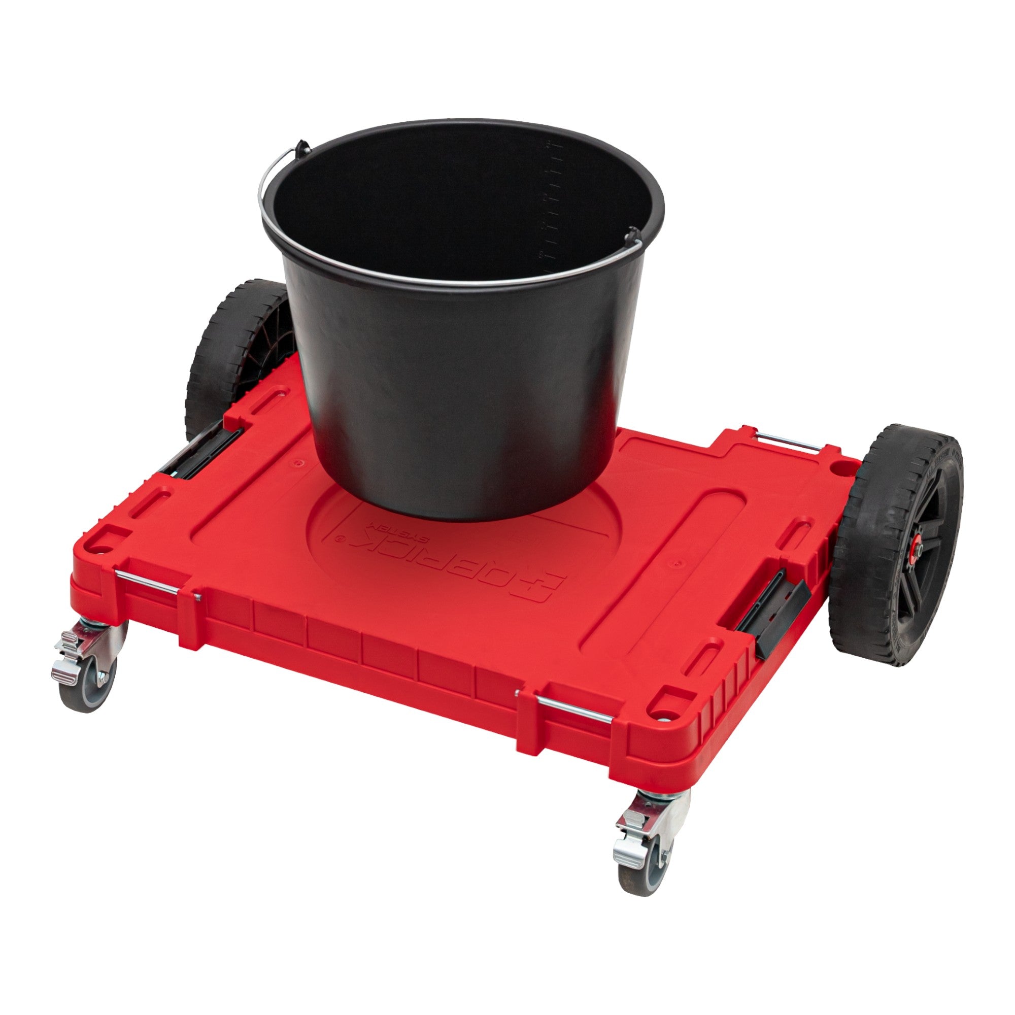 Qbrick System ONE Transportplattform 2 0 Allterrain RED Ultra HD 750 x 542 x 223 mm 120 kg mit Schwenkraedern aus Metall und Bremse 3 - toolbrothers