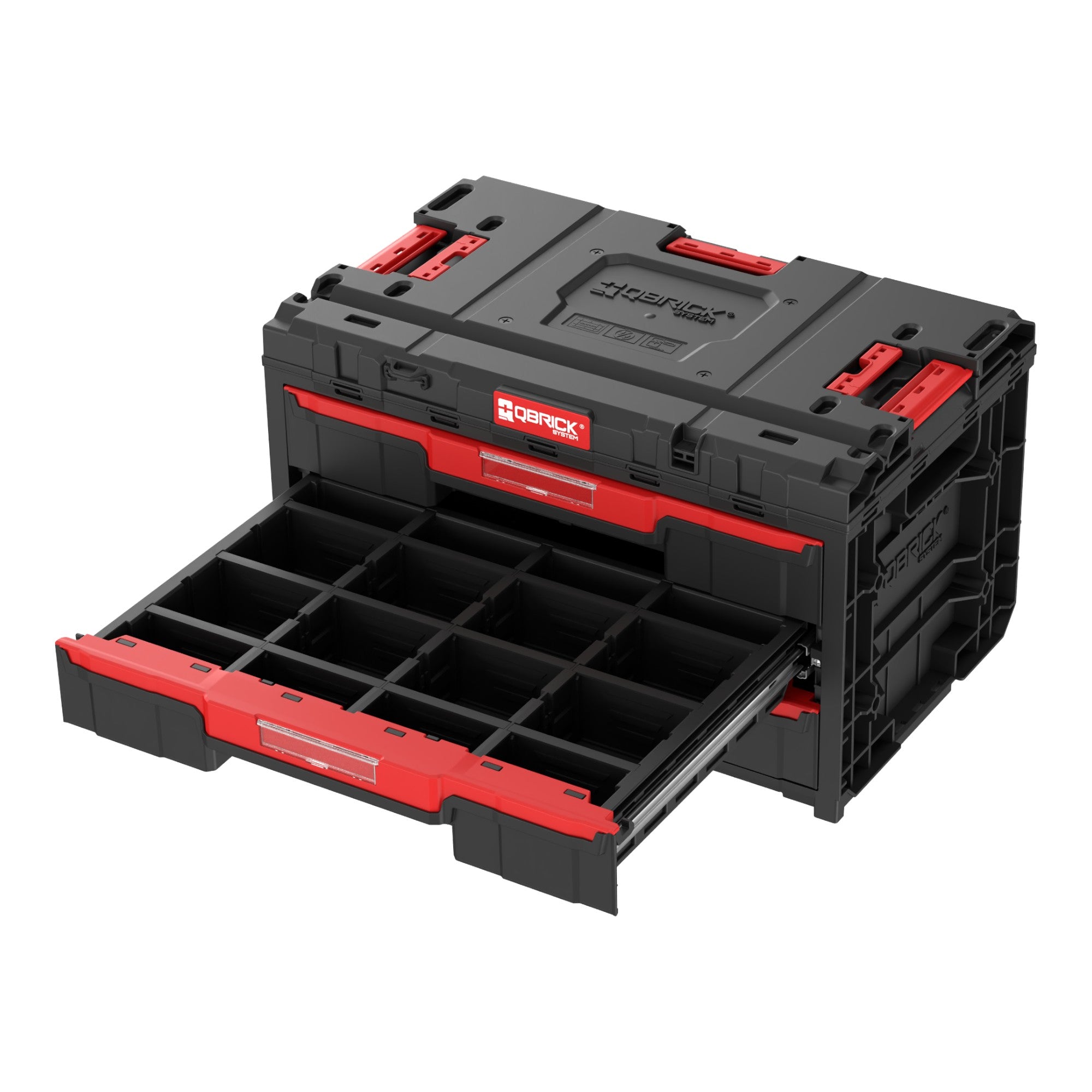 Qbrick System ONE Drawer 3 Toolbox 2 0 Werkzeugbox 587 x 380 x 340 mm 27 l mit drei Schubladen 2 - toolbrothers
