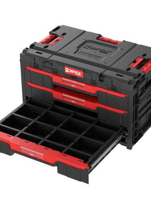 Qbrick System ONE Drawer 3 Toolbox 2.0 Werkzeugbox 587 x 380 x 340 mm 27 l mit drei Schubladen