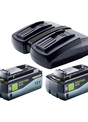 Festool SYMC 70 EB-Basic SYMMETRIC Scie à plinthes sans fil 36 V ( 2 x 18 V ) 216 mm + 2x batterie 8,0 Ah + chargeur double + Systainer