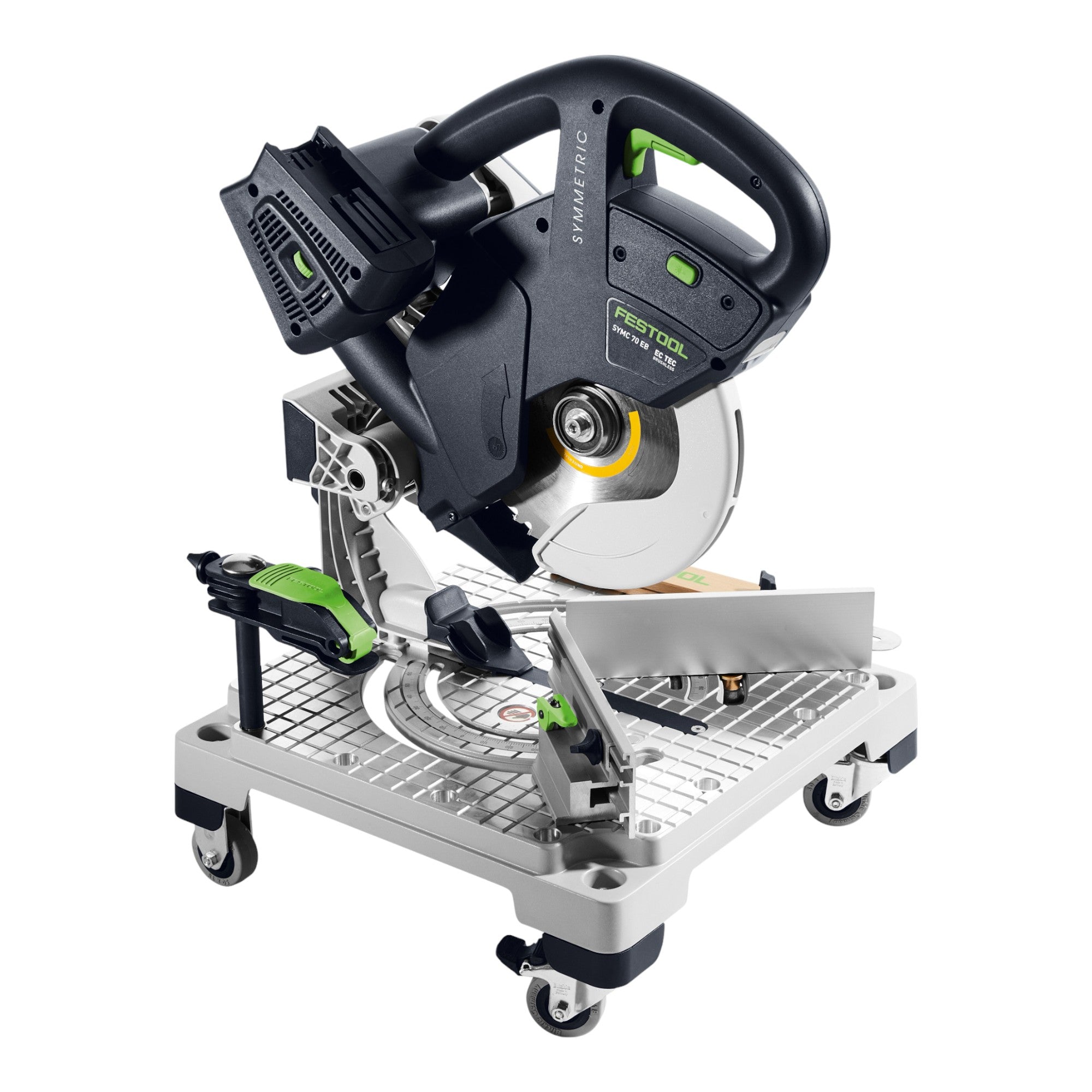 Festool SYMC 70 EB Basic SYMMETRIC Akku Leistensaege 36 V 2 x 18 V 216 mm 4x Akku 8 0 Ah Doppelladegeraet Systainer 1 - toolbrothers