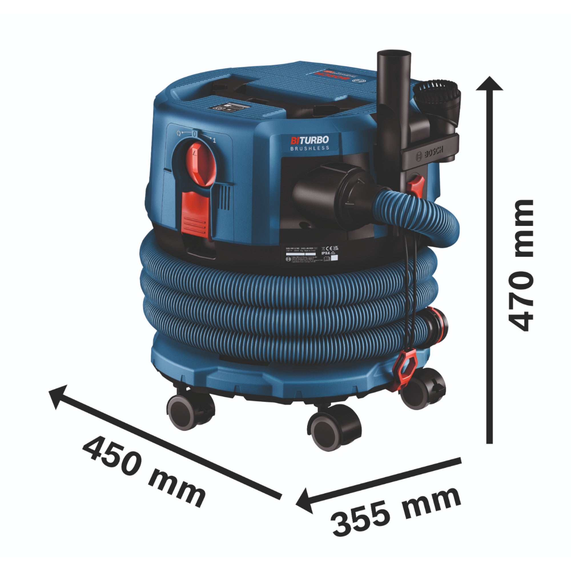 Bosch GAS 18V 12 MC Professional Akku Staubsauger BITURBO Brushless 1x ProCore Akku 5 5 Ah Schnellladegeraet Zubehoer 4 - toolbrothers