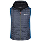 L-Boxx Gilet hybride en maille polaire pour homme - royal melange / anthracite melange taille M