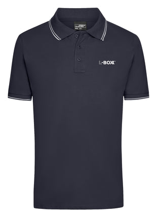 L-Boxx Polo Shirt pour hommes navy / white Gre M