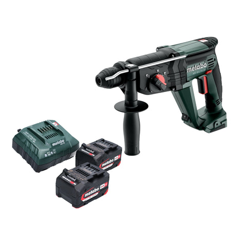 Metabo KH 18 LTX 24 Akku Kombihammer 18 V 2,1 J SDS Plus + 2x Akku 4,0 Ah + Ladegerät