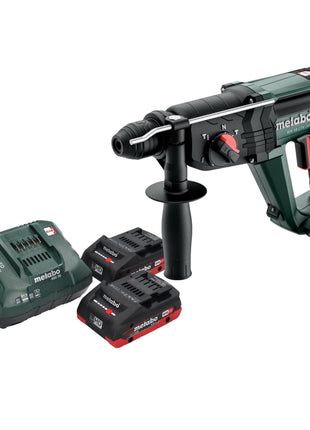 Metabo KH 18 LTX 24 Akku Kombihammer 18 V 2,1 J SDS Plus + 2x LiHD Akku 4,0 Ah + Ladegerät