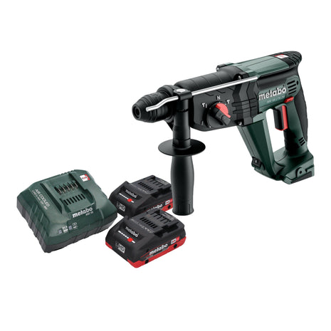 Martillo combinado a batería Metabo KH 18 LTX 24 18 V 2,1 J SDS Plus + 2 baterías LiHD 4,0 Ah + cargador