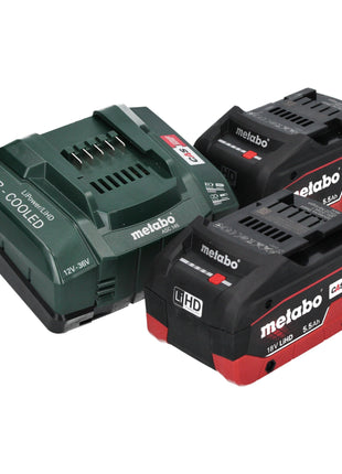 Marteau combiné à batterie Metabo KH 18 LTX 24 18 V 2,1 J SDS Plus + 2 batteries LiHD 5,5 Ah + chargeur