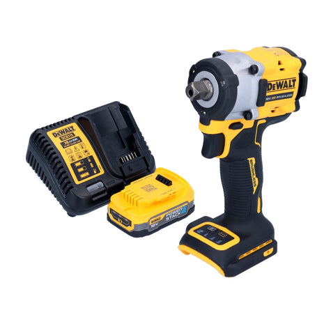 DeWalt DCF 922 E1 Clé à choc sans fil 18 V 406 Nm 1/2'' Brushless + 1x batterie Powerstack 1,7 Ah + chargeur