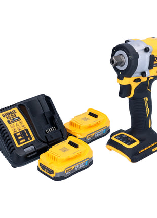 Akumulatorowy klucz udarowy DeWalt DCF 922 E2 18 V 406 Nm 1/2" bezszczotkowy + 2x akumulator Powerstack 1,7 Ah + ładowarka