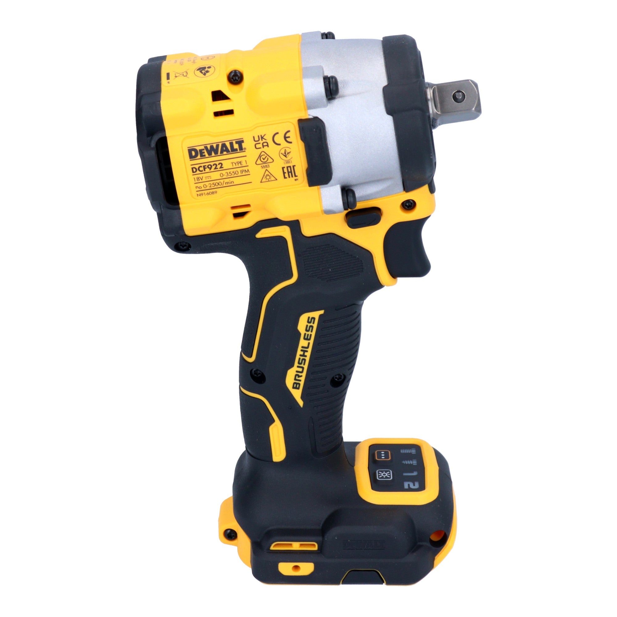 DeWalt DCF 922 E2 Akku Schlagschrauber 18 V 406 Nm 1 2 Brushless 2x Powerstack Akku 1 7 Ah Ladegeraet 4 - toolbrothers