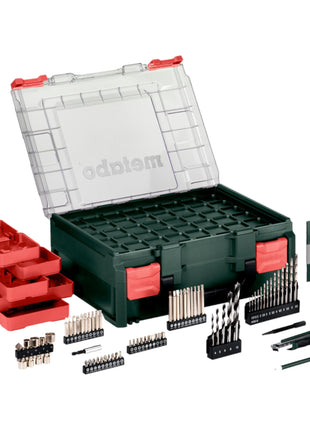 Metabo BS 18 set taladro/destornillador inalámbrico 18 V 48 Nm (602207710) + 2x baterías 2,0 Ah + cargador + taller móvil 74 piezas + maletín