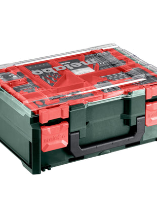 Metabo BS 18 set taladro/destornillador inalámbrico 18 V 48 Nm (602207710) + 2x baterías 2,0 Ah + cargador + taller móvil 74 piezas + maletín