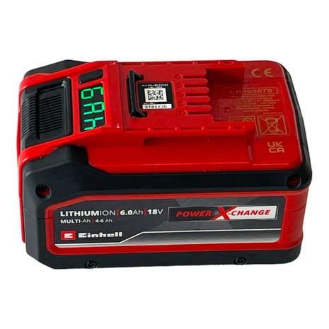 Einhell 4-6 Ah Multi-Ah Power X-Change Plus Batterie 18 V 4,0 / 6,0 Ah Li-Ion ( 4511502 ) avec indicateur de charge