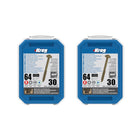 Kreg 2x HD Protec-Kote Maxi-Loc viti per fori tascabili 64 mm ( 2x SML-C2X250-30-INT ) filettatura grossa 60 pezzi