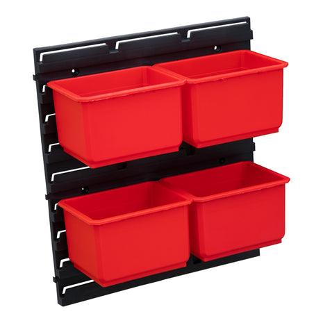 Toolbrothers Rhino Container Set Nr. 1 Werkstattwand mit 4 Behältern für RHINO XXL Koffer