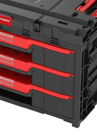 Toolbrothers RHINO XXL Drawer 3 ECO Vario+ Schubladenkoffer mit drei Schubladen 27 l IP54