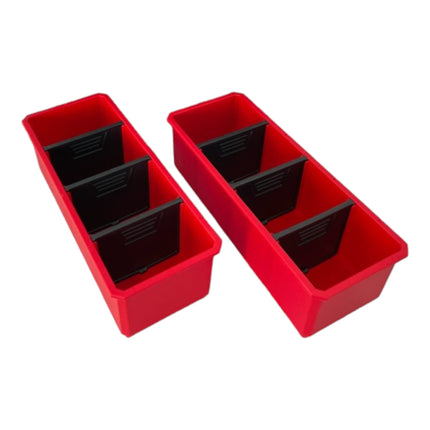 Toolbrothers RHINO Set di contenitori No. 5 Parete officina con 2 contenitori per valigetta RHINO XXL altezza M e organizzatore altezza XL