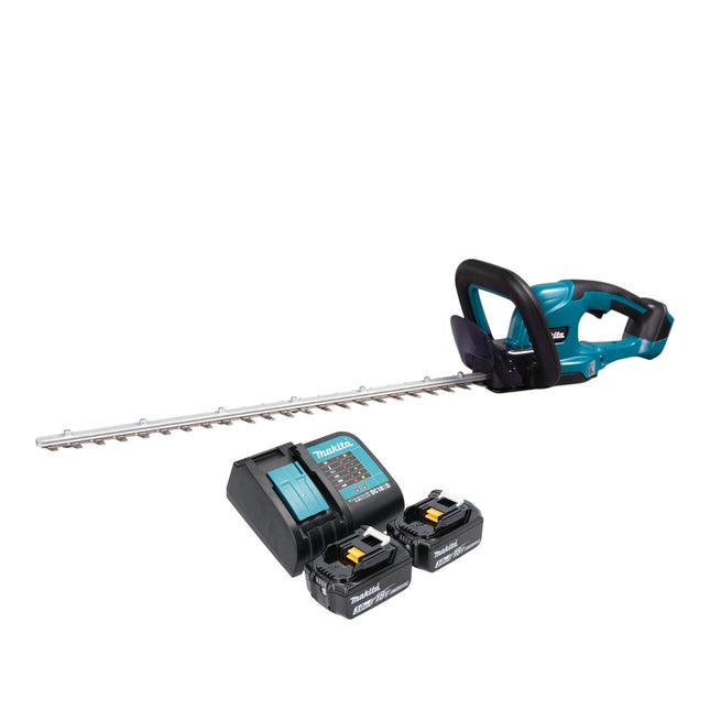 Tagliasiepi a batteria Makita DUH 607 SF2 18 V 60 cm + 2x batteria ricaricabile 3,0 Ah + caricabatterie