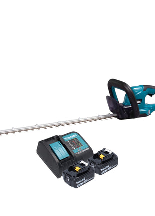 Makita DUH 607 SM2 Akku Heckenschere 18 V 60 cm + 2x Akku 4,0 Ah + Ladegerät