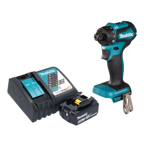 Trapano avvitatore a batteria Makita DDF 083 RG1 18 V 40 Nm 1/4'' brushless + 1x batteria ricaricabile 6,0 Ah + caricabatterie