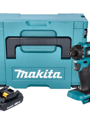 Makita DDF 083 A1J Akku Bohrschrauber 18 V 40 Nm 1/4'' Brushless + 1x Akku 2,0 Ah + Makpac - ohne Ladegerät