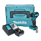 Makita DDF 083 RG1J Akku Bohrschrauber 18 V 40 Nm 1/4'' Brushless + 1x Akku 6,0 Ah + Ladegerät + Makpac