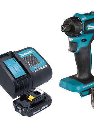 Makita DDF 083 SA1 taladro atornillador inalámbrico 18 V 40 Nm 1/4'' sin escobillas + 1x batería 2,0 Ah + cargador