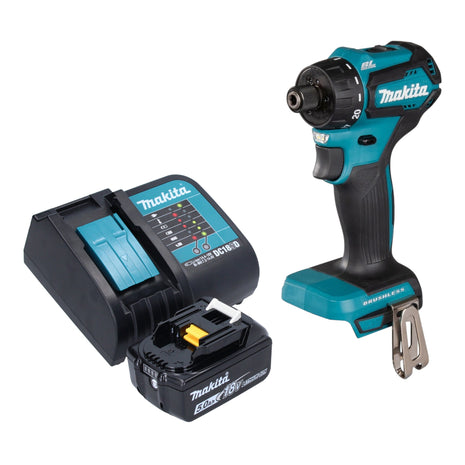 Makita DDF 083 ST1 taladro atornillador inalámbrico 18 V 40 Nm 1/4'' sin escobillas + 1x batería 5,0 Ah + cargador