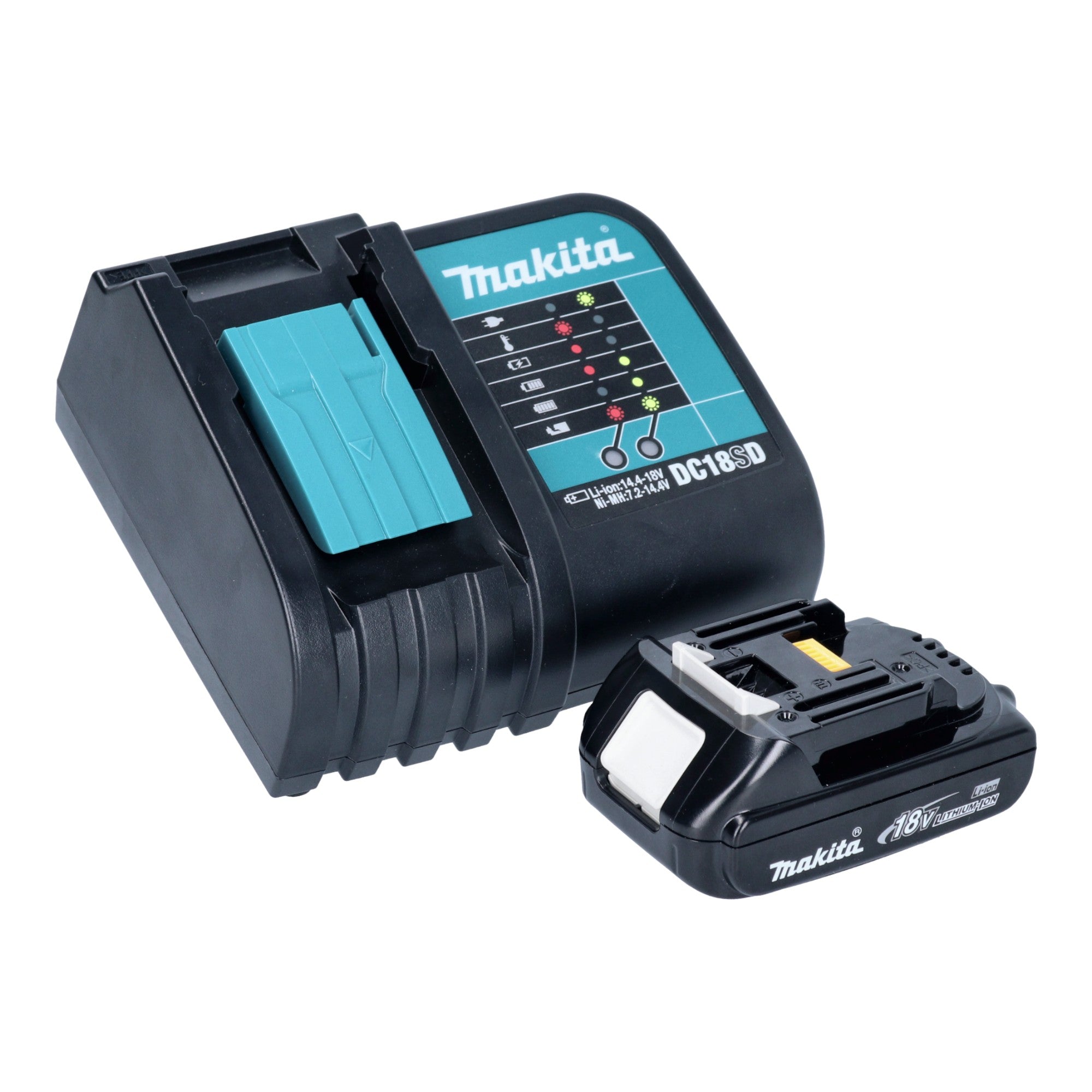 Makita DDF 083 SY1J Akku Bohrschrauber 18 V 40 Nm 1 4 Brushless 1x Akku 1 5 Ah Ladegeraet Makpac 3 - toolbrothers