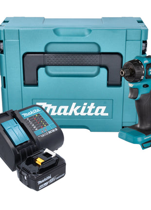 Makita DDF 083 SM1J Akku Bohrschrauber 18 V 40 Nm 1/4'' Brushless + 1x Akku 4,0 Ah + Ladegerät + Makpac